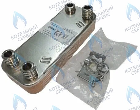 Теплообменник ГВС вторичный 16 пластин VAILLANT TURBO MAX VUW