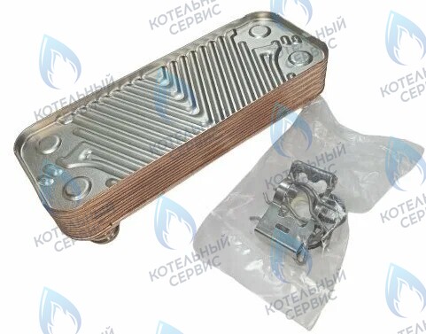 Теплообменник ГВС вторичный 16 пластин VAILLANT TURBO MAX VUW