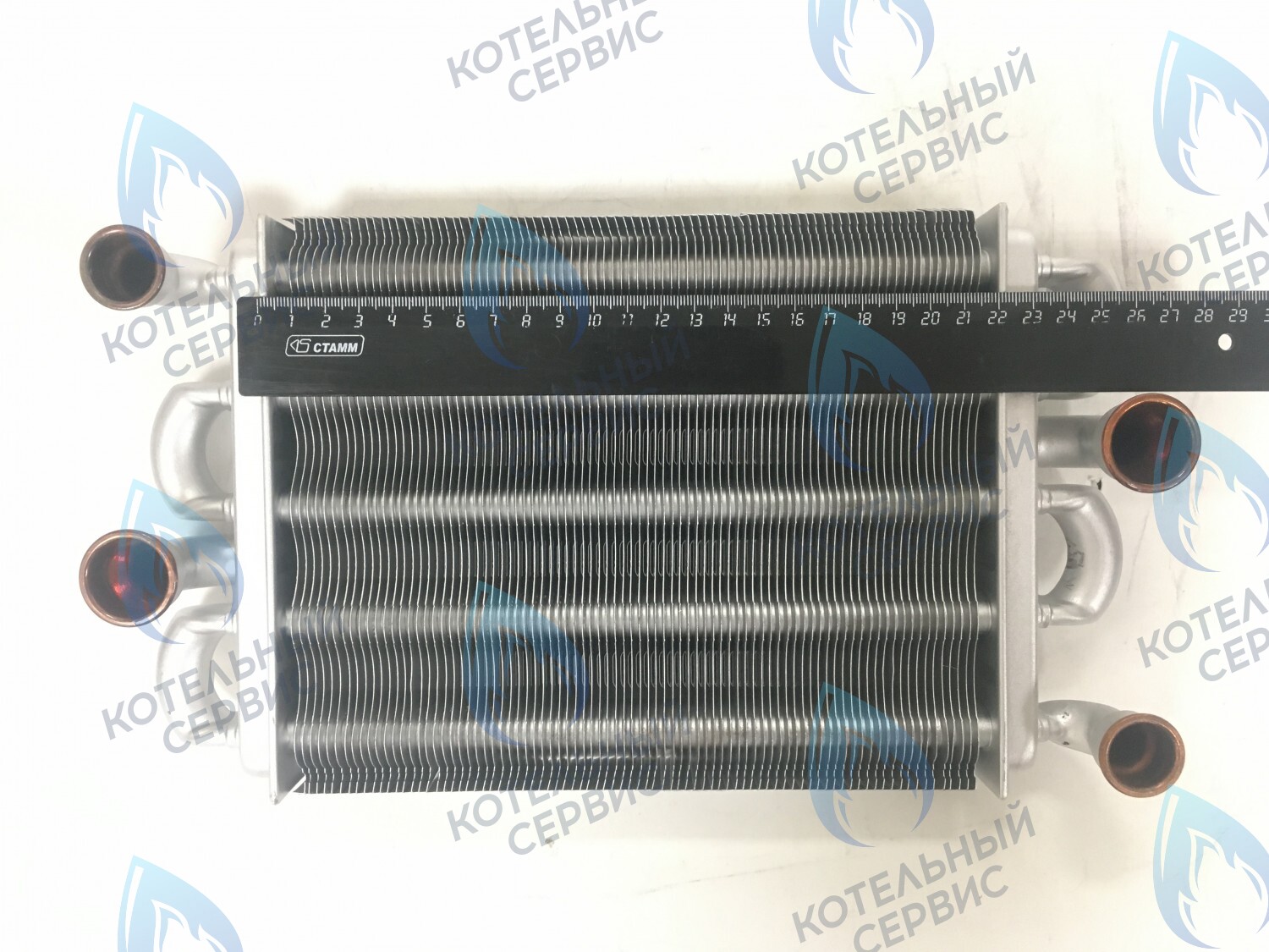 Теплообменник битермический ARDERIA B24 (22013.0220-005, 22013.0220-032), KoreaStar Ace 20-24 KS902605750  Ferroli Domina PRO 24 (398607560)