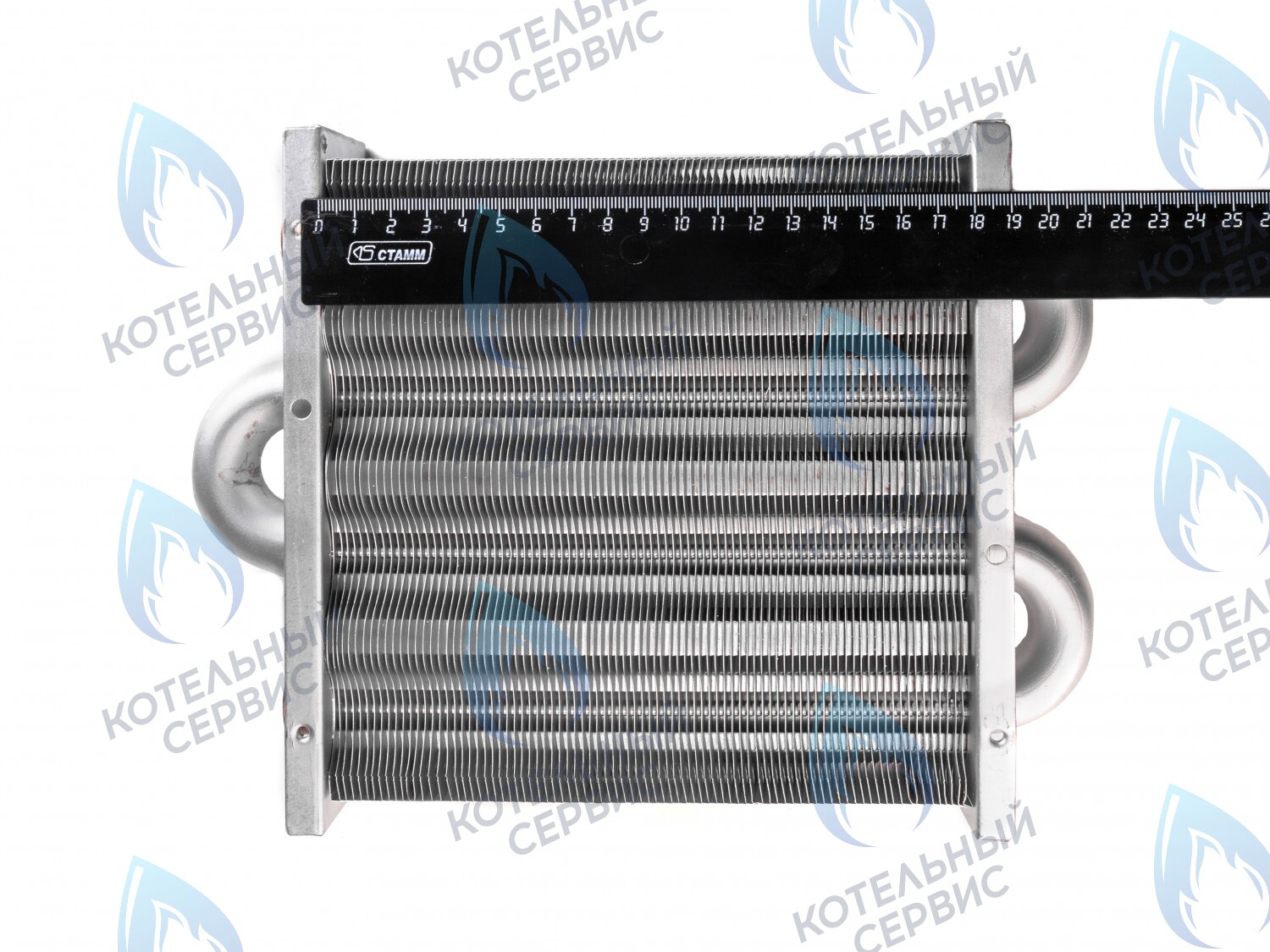 Теплообменник первичный основной (без фитингов) 180мм 85 FIN (130-200 HSG/ICH/MSC) (3318108610, 3318108640) DAEWOO