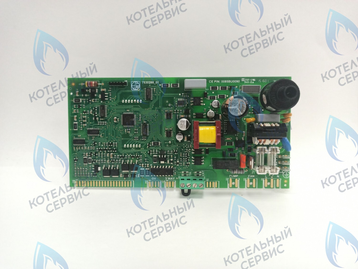 Электронная плата управления (основная) BUDERUS U072 (кнопки справа + и -) (до 01.06.2017) FD≤754 (старый 87186477370, 87186440920)