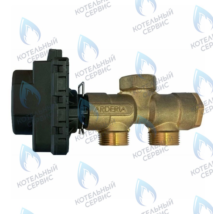 Клапан трехходовой 3/4” с электроприводом для одноконтурного котла ARDERIA