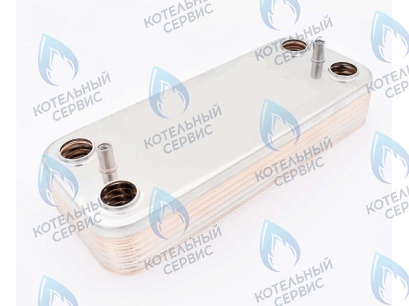 Теплообменник вторичный 12 пластин для котлов Beretta