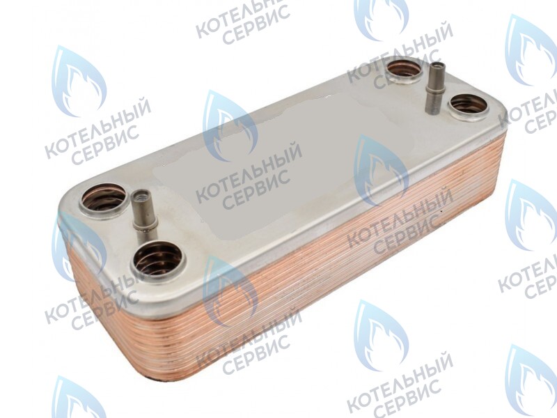 Теплообменник вторичный 14 пластин для котлов Beretta