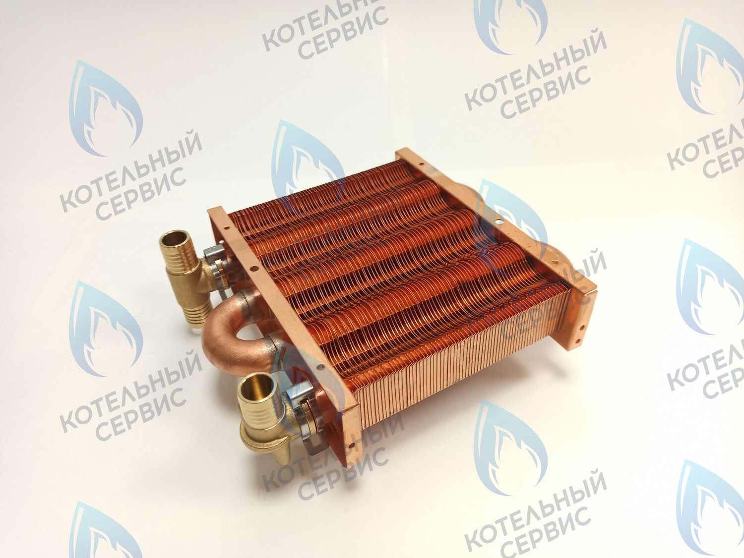 Теплообменник первичный основной (с фитингами) 142мм 67 FIN (100 HSG/ICH/MSC) DAEWOO