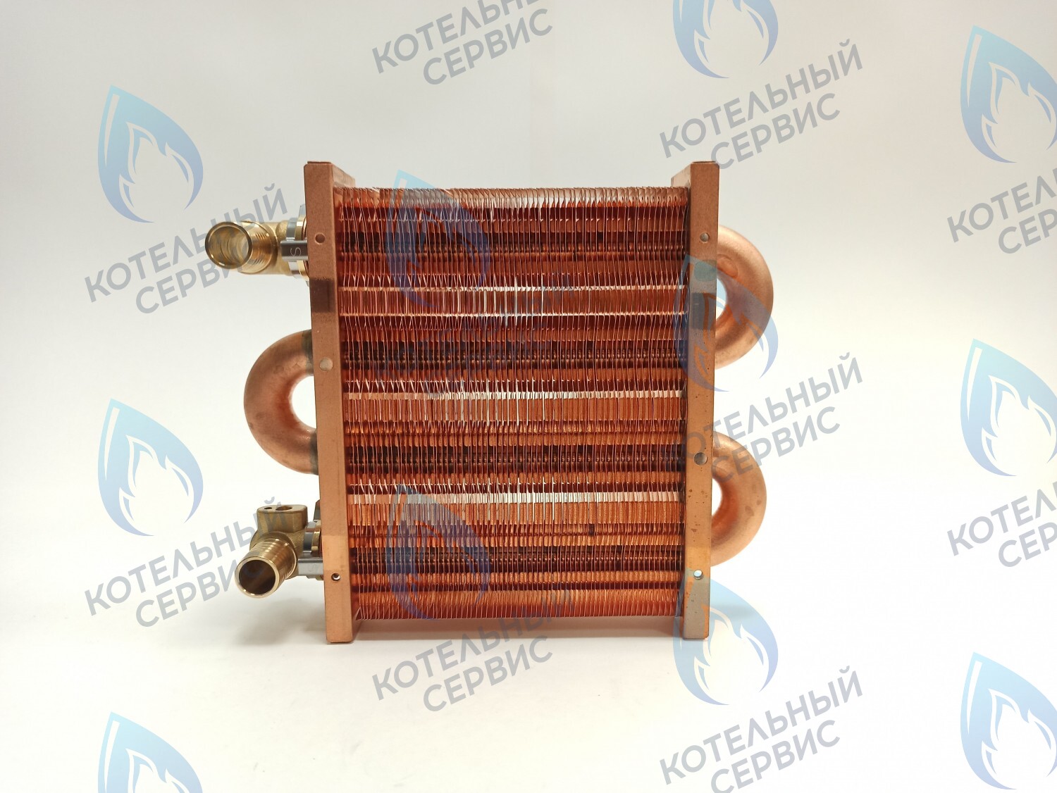 Теплообменник первичный основной (с фитингами) 142мм 67 FIN (100 HSG/ICH/MSC) DAEWOO