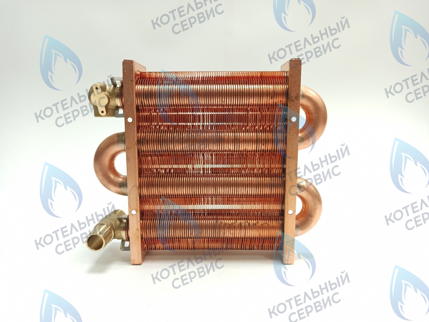 Теплообменник первичный основной (с фитингами) 142мм 67 FIN (100 HSG/ICH/MSC) DAEWOO