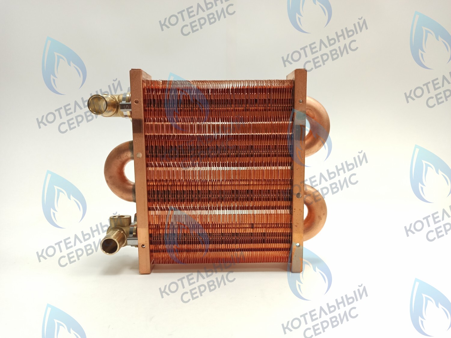 Теплообменник первичный основной (с фитингами) 142мм 67 FIN (100 HSG/ICH/MSC) DAEWOO