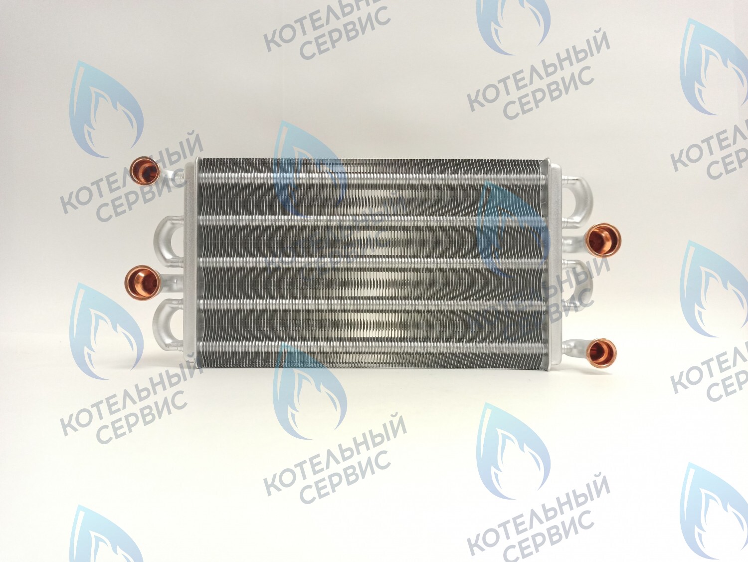 Теплообменник битермический 300мм 295мм (наружный-внутренний) подходит для Ferroli Domiproject C/F32D, Domina F28/32N (39842570, 37405890, 39842540, 37405900)