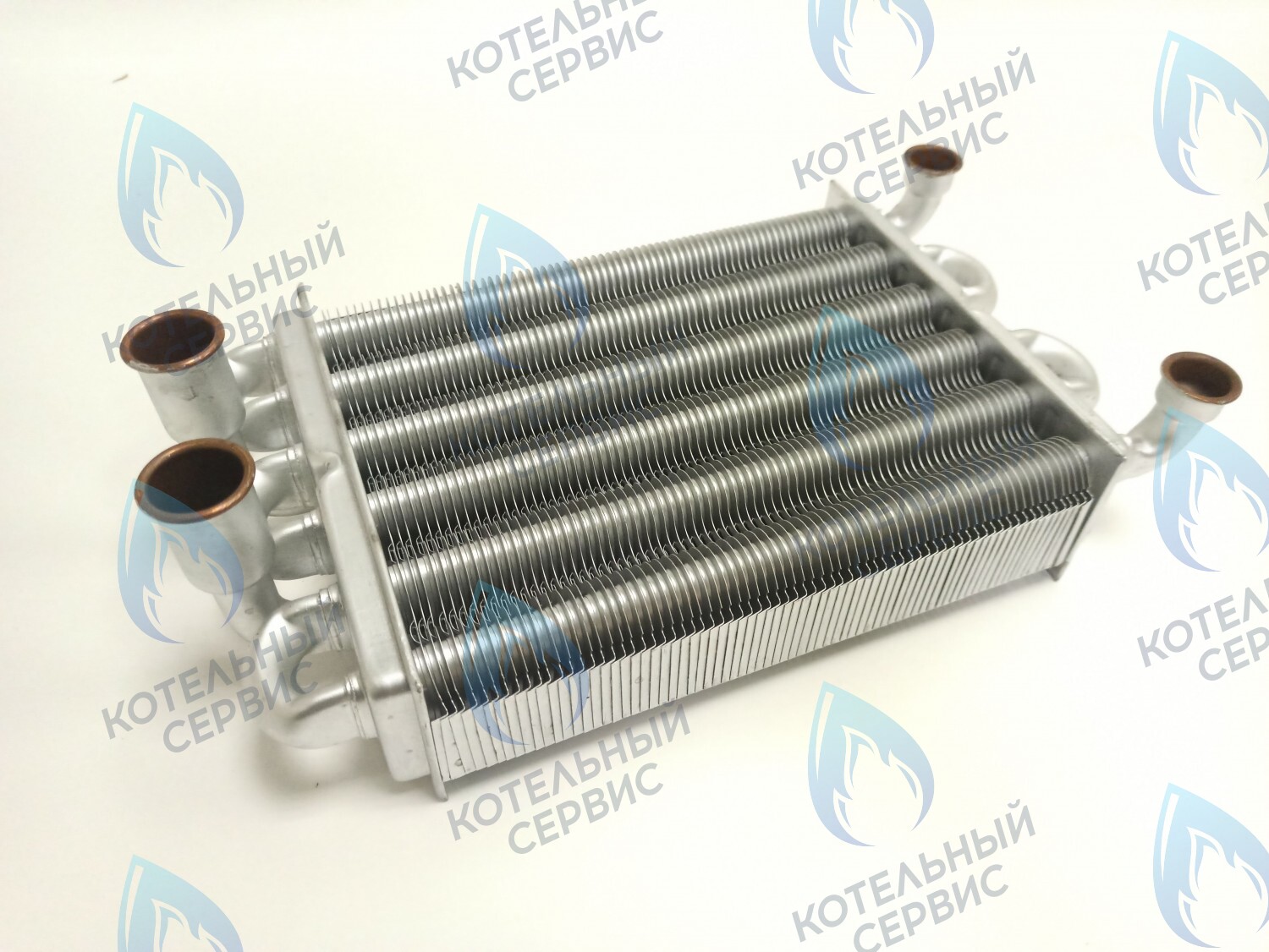 Теплообменник битермический 225 мм 72 FIN 11-18 кВт (AA07000037) ROYAL THERMO 11-18BC