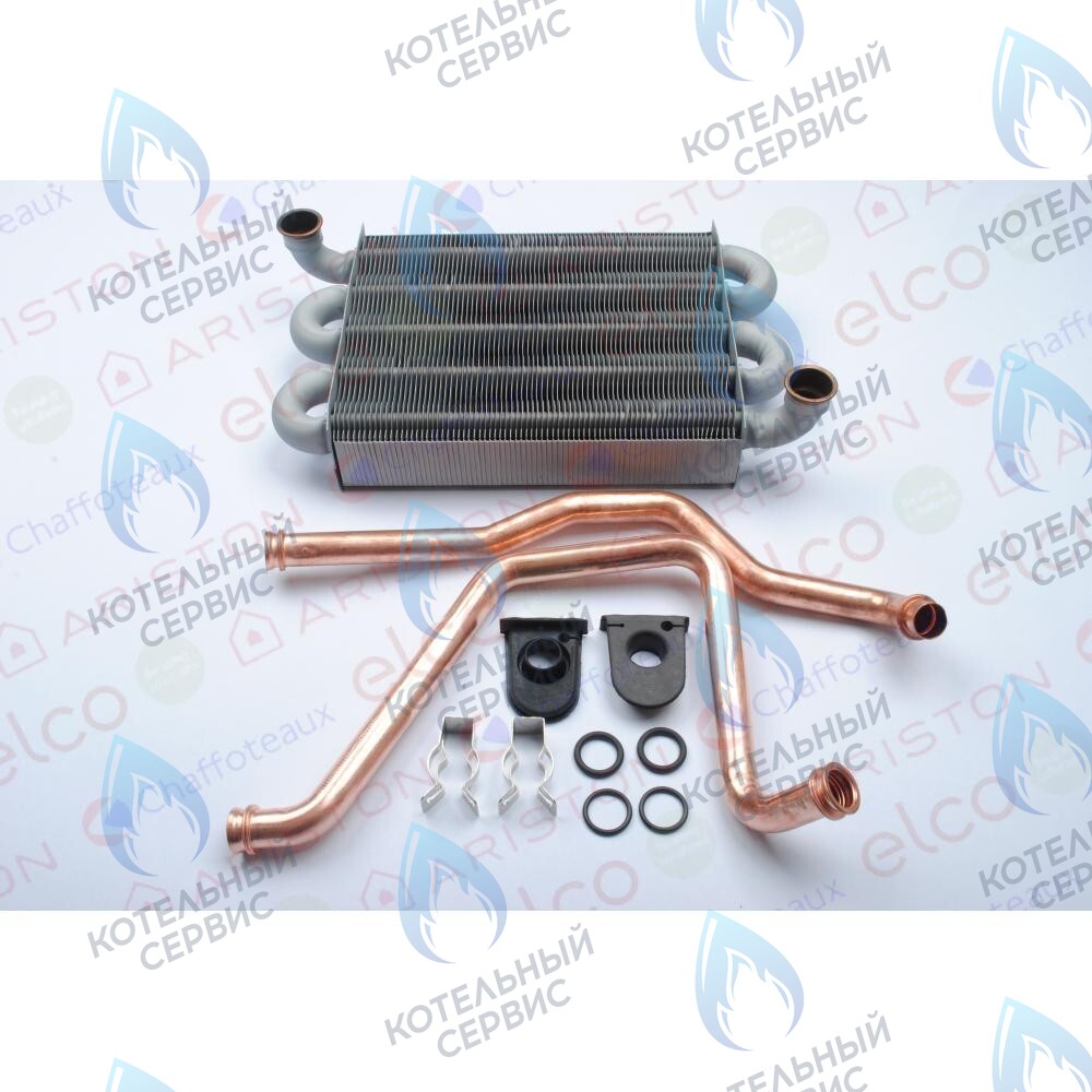 Основной теплообменник (комплект с трубками) ARISTON ARISTON BS II, EGIS PLUS, MATIS 24 FF с 2008 г. выпуска