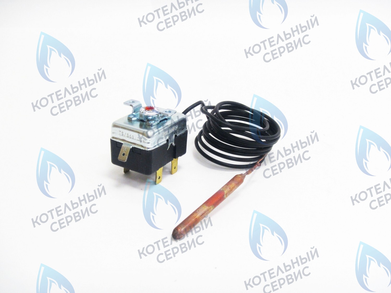 Термостат капиллярный аварийный 0-90 (3 контакта) (FANTINI TG-200) FERROLI (39817190)