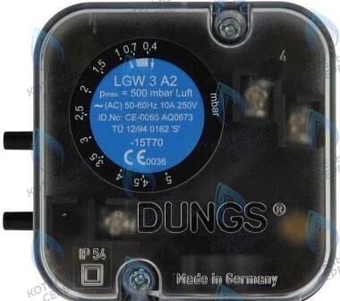 Датчик-реле давления воздуха Dungs LGW 3 A2 Ag-M-V9 st-se (272337)