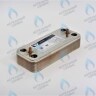 Теплообменник ГВС вторичный 14 пластин Ariston  (65104333)