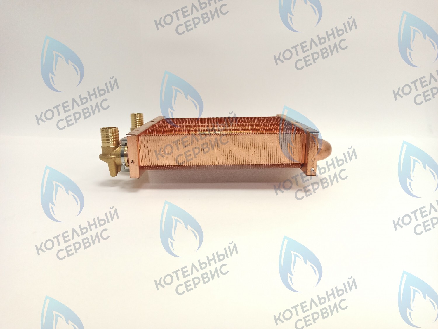 Теплообменник первичный основной (с фитингами) 180мм 85 FIN (130-200 HSG/ICH/MSC) (3318108610, 3318108640) DAEWOO