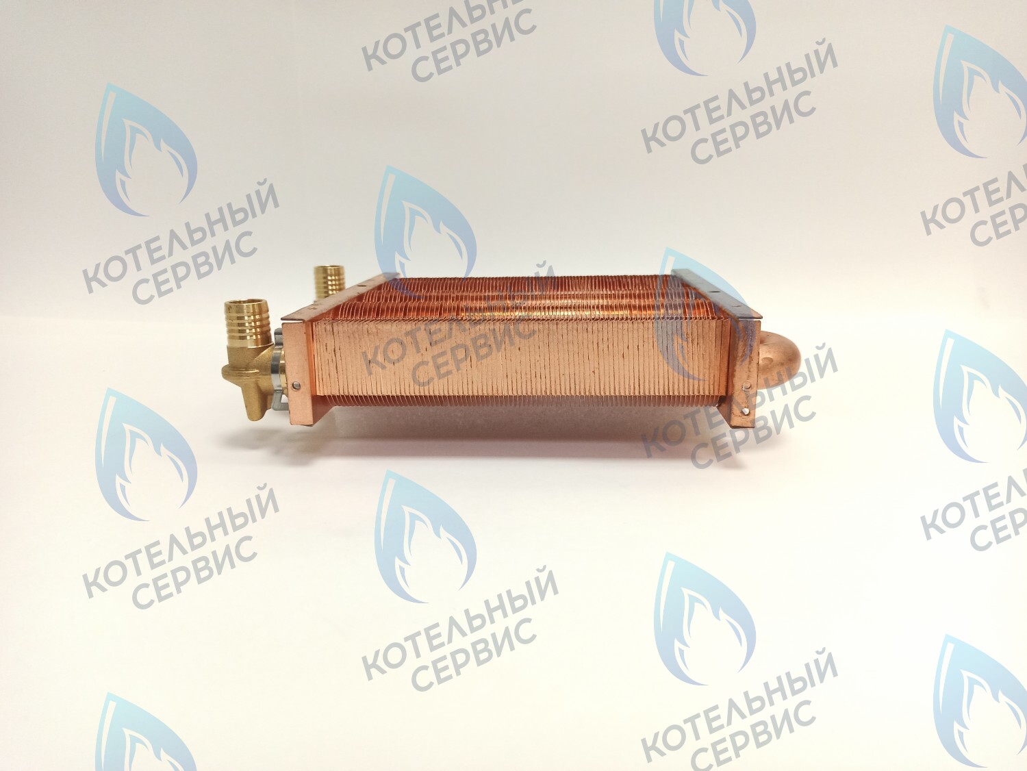 Теплообменник первичный основной (с фитингами) 180мм 85 FIN (130-200 HSG/ICH/MSC) (3318108610, 3318108640) DAEWOO