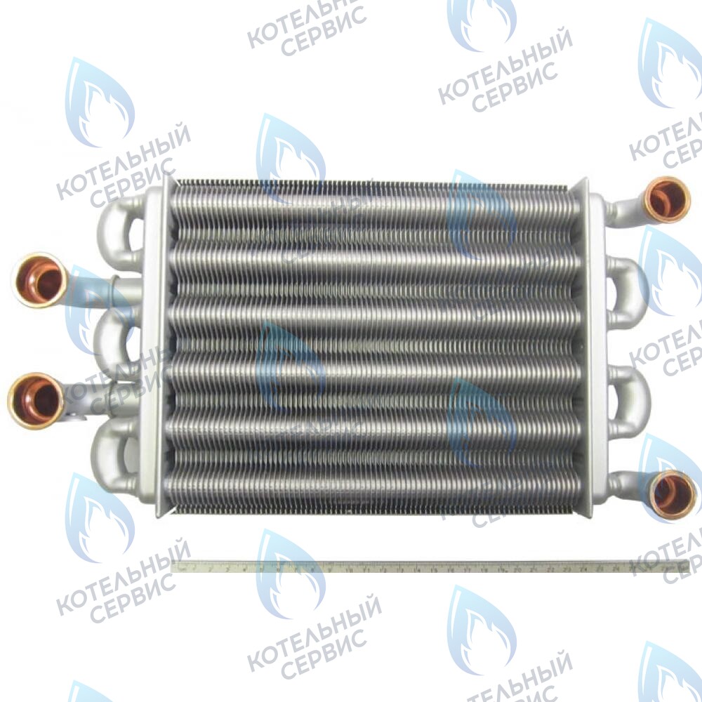 Теплообменник битермический 225mm  BAXI four  18 F