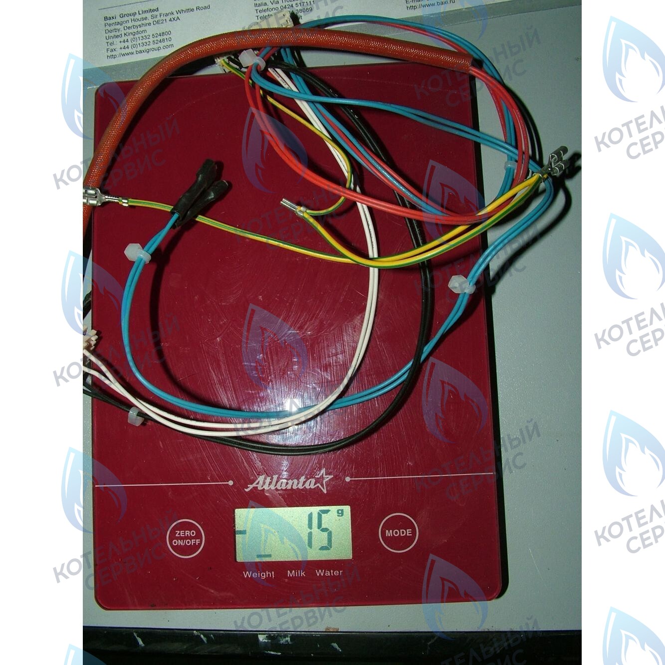 Проводка электрическая низковольтная (разъем платы x4 к модулятору, датчику NTC, гидр. прессостату, термостату перегрева) BAXI
