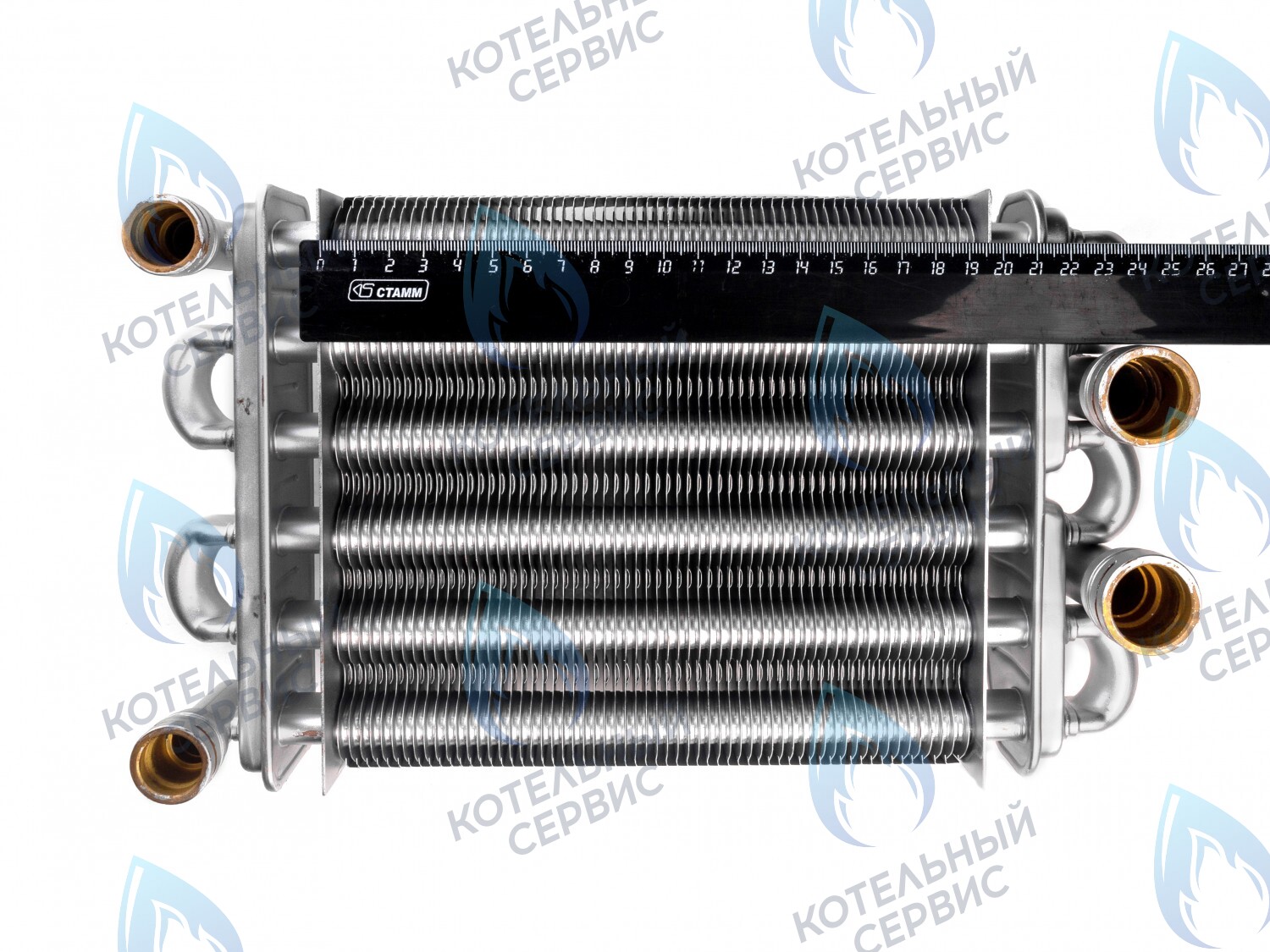 Теплообменник битермический 198мм GAZECO 18-T1/C1 (с 05.2016)