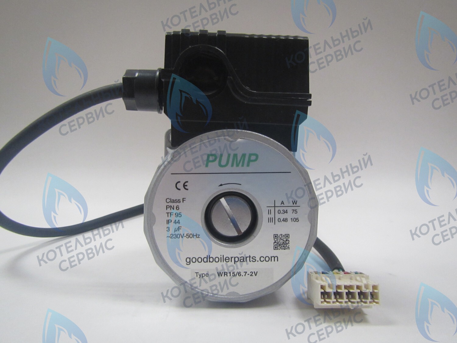 Двигатель насоса WR15/6.7-2V (против часовой стрелки) PROTHERM Пантера H-RU (0020197549, 0020209790) (замена WILO INTVACL 15/6.7-2) ПАНТЕРА 35 KTV H-RU (0020186162) (замена VACL 15/7)