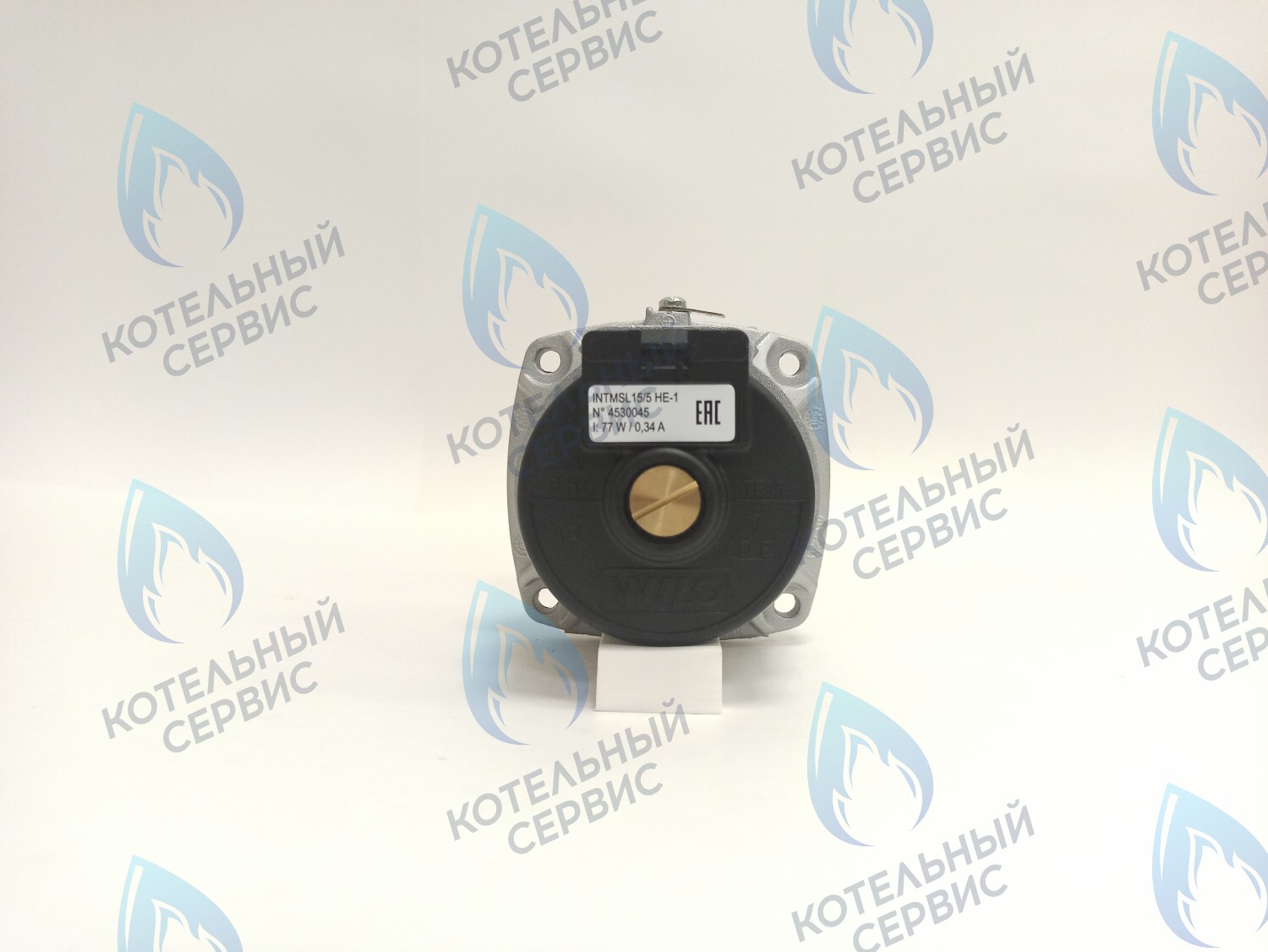 Двигатель насоса (черный пластик) (без улитки, без терминала, 1 скорость) аналог WILO 82w INTMSL15/5 HE-1 (21мм по часовой)