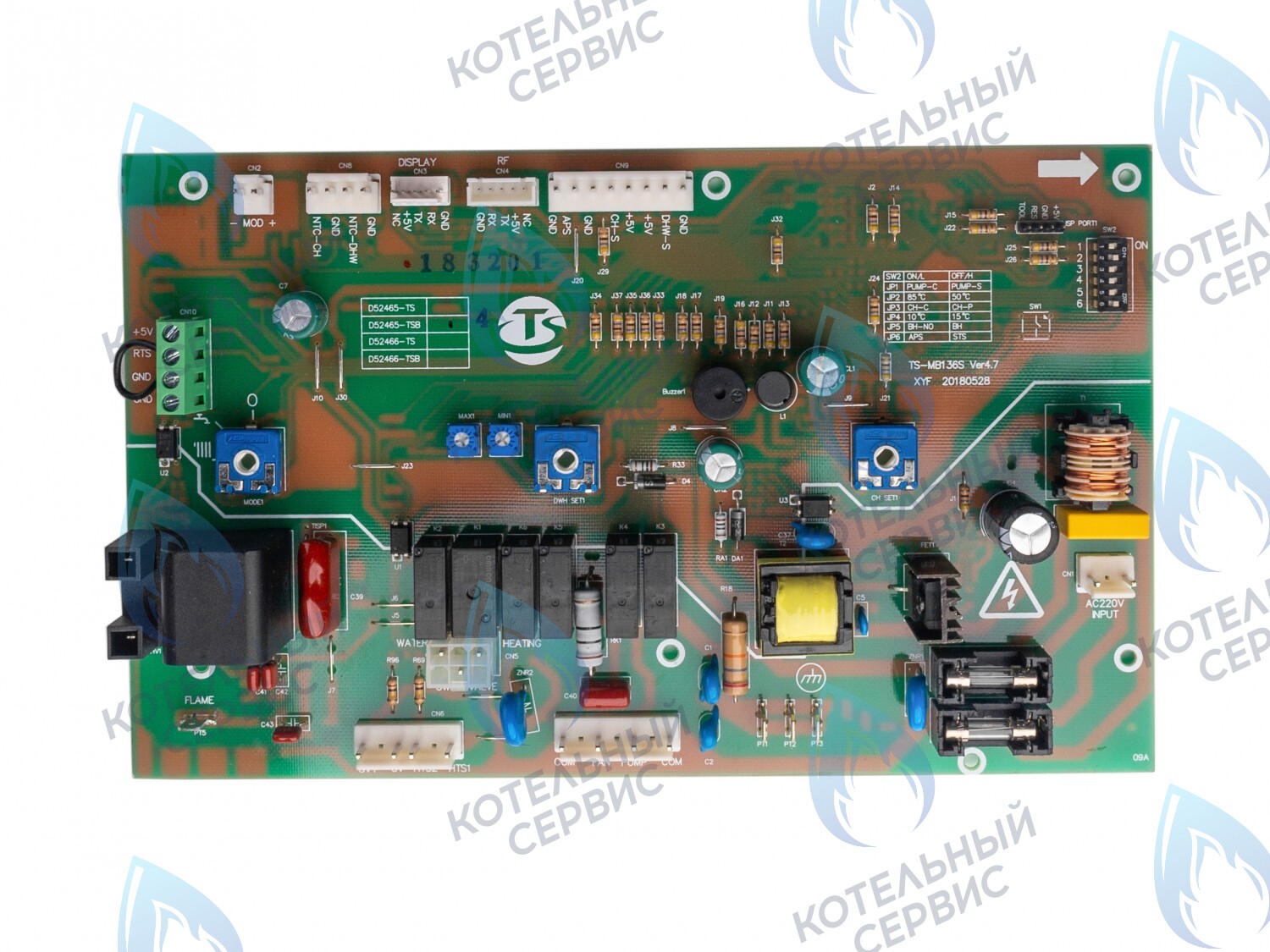 Плата управления (универсальная) GAZLUX/GAZECO 18кВт (для всех моделей, для 24кВт нужен новый дисплей)  (05-2050-04)