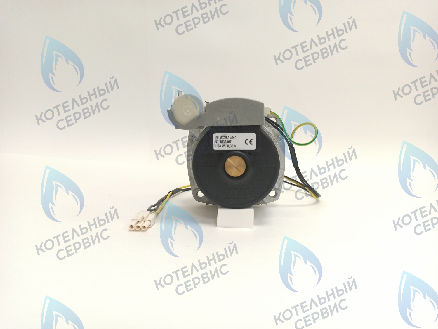 Двигатель насоса (без улитки, с терминалом) (12/5, 15/5) аналог WILO 82w INTBXL15/5-1 (30мм по часовой) BAXI MAIN-5 (710648600, 710820200)