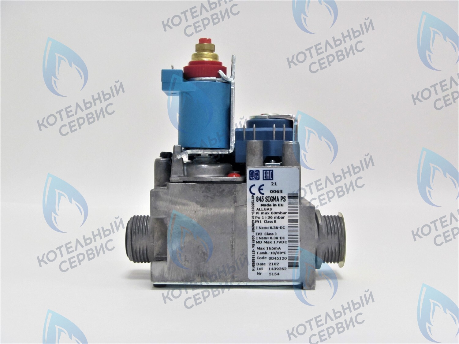 Газовый клапан SIT 845 SIGMA PS (code 0845120) BUDERUS U072, BOSCH WBN6000, GAZ 2500F (87186439430)