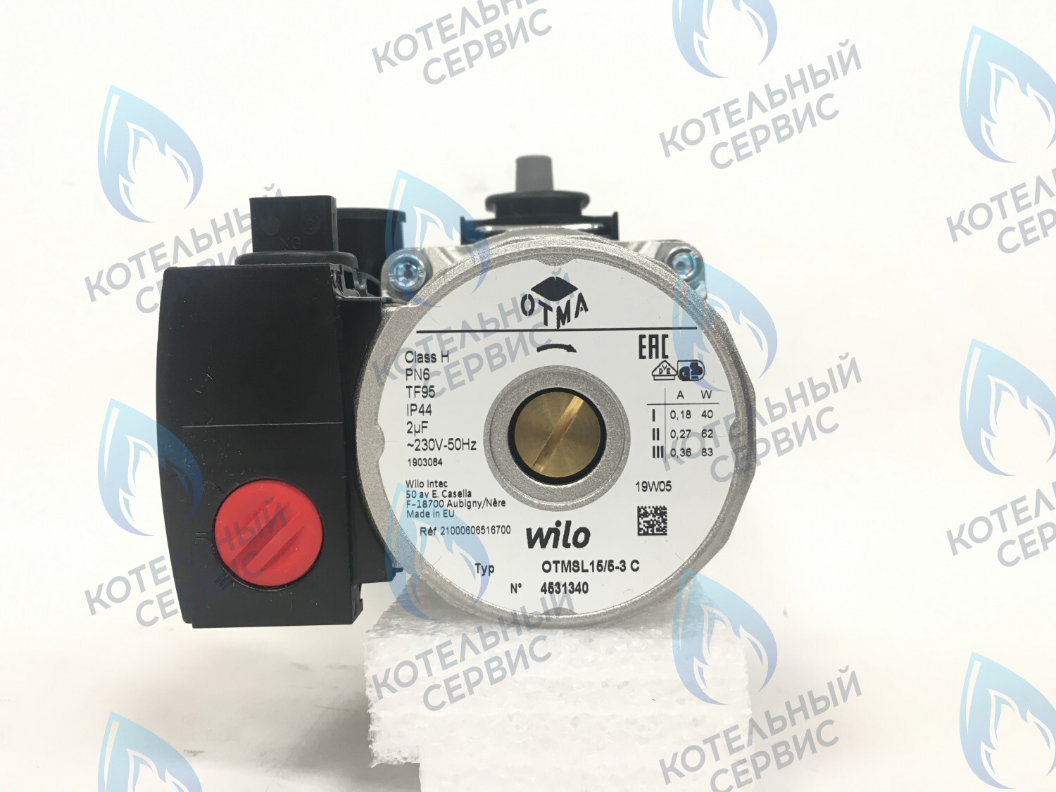 Насос циркуляционный W-O OTSL 15/5/3 CLR3 NEVALUX-8224, 8624 (втулка 35мм, колесо 68/30мм) 21000606506010