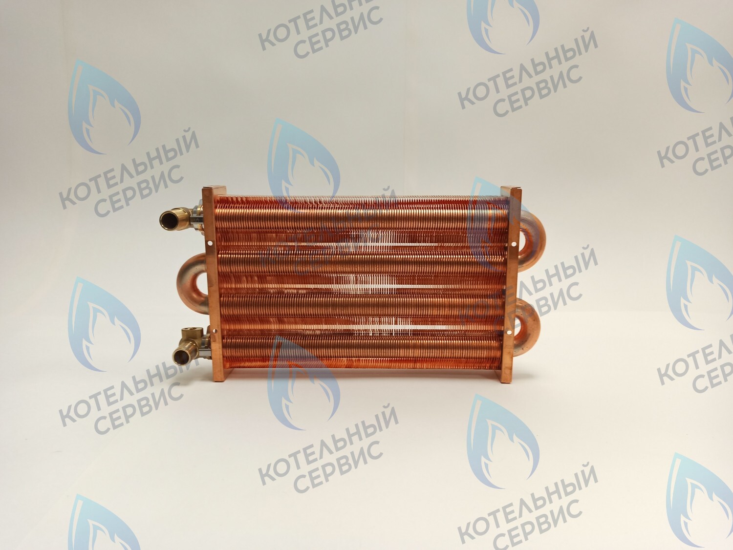 Теплообменник отопления медный с фитингами (280 мм) 122 FIN (250-300MSC) DAEWOO