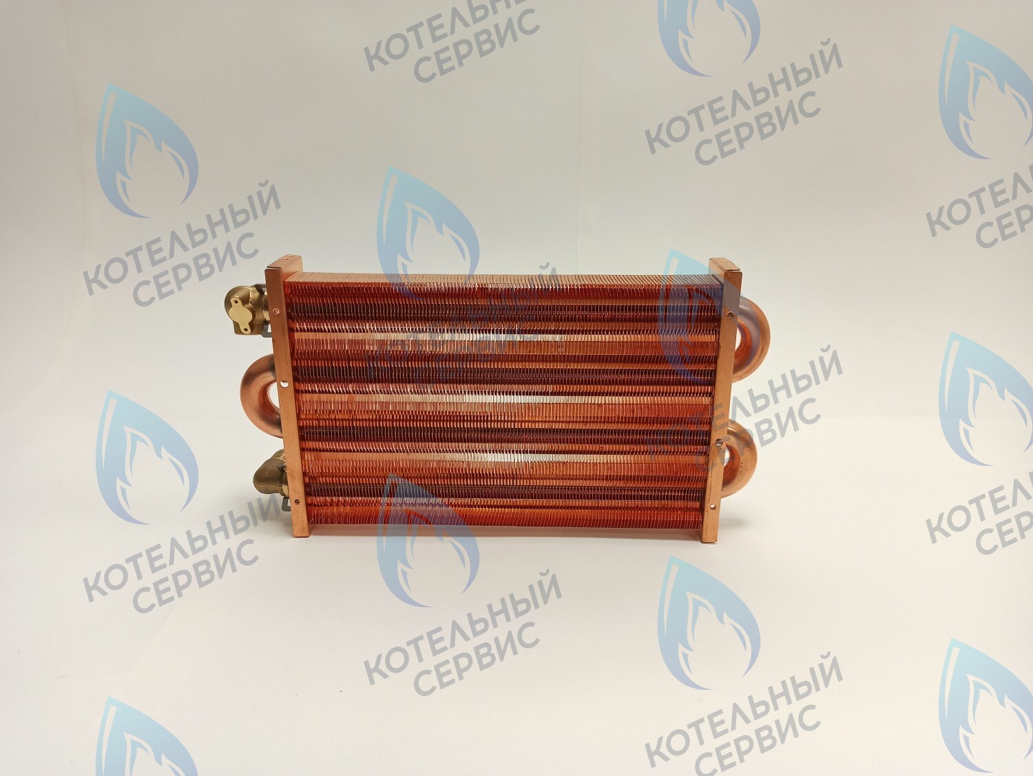 Теплообменник отопления медный с фитингами (280 мм) 122 FIN (250-300MSC) DAEWOO