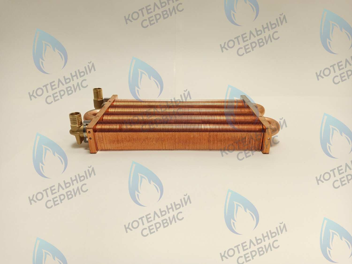 Теплообменник отопления медный с фитингами (280 мм) 122 FIN (250-300MSC) DAEWOO