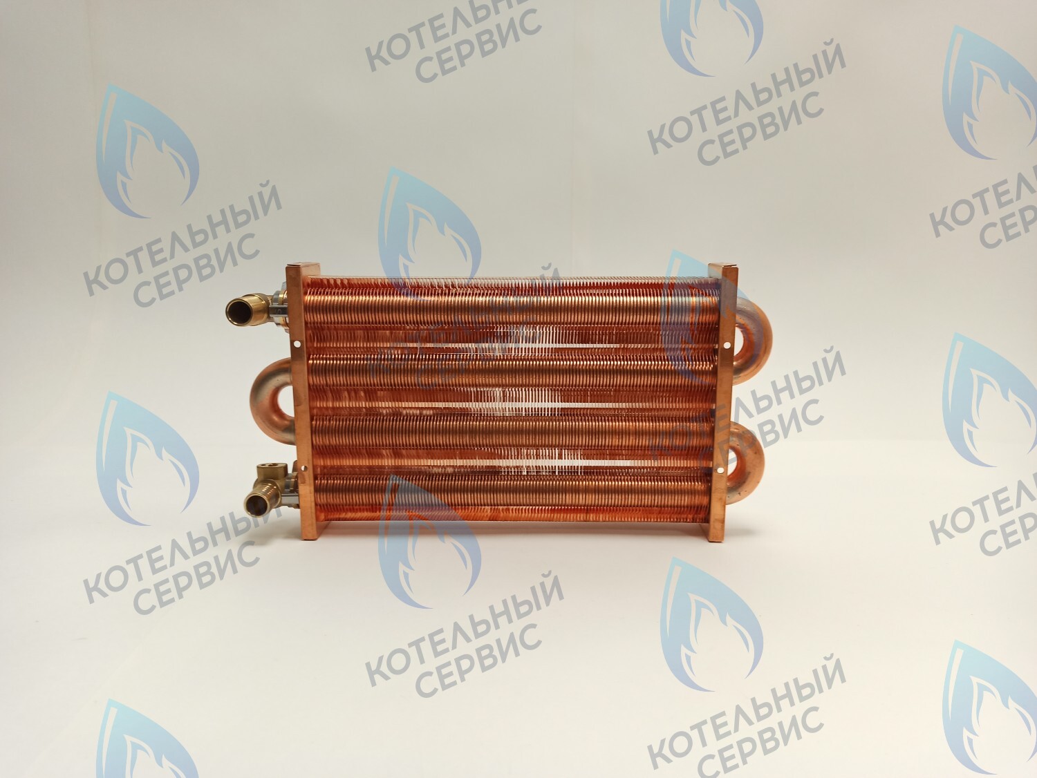 Теплообменник отопления медный с фитингами (280 мм) 122 FIN (250-300MSC) DAEWOO