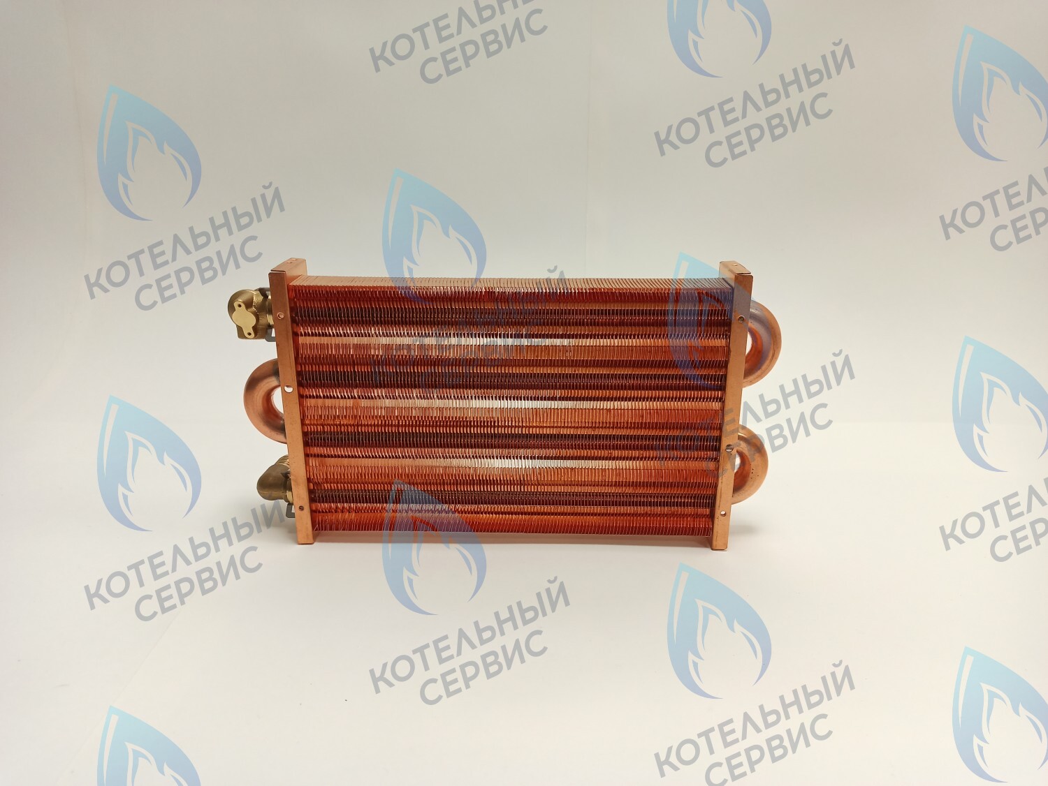 Теплообменник отопления медный с фитингами (280 мм) 122 FIN (250-300MSC) DAEWOO