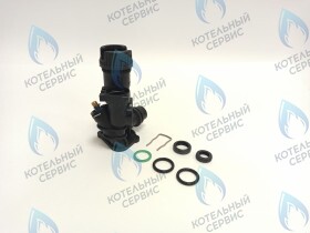 Трехходовой клапан Protherm Vaillant (0020132682, 178978, 0020020015, 0020132683) без мотора c крышкой