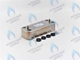 Теплообменник ГВС (вторичный) - 16 пластин (37405130) FERROLI