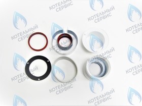 Комплект патрубков для раздельной системы дымоудаления D80/80 (Wert)