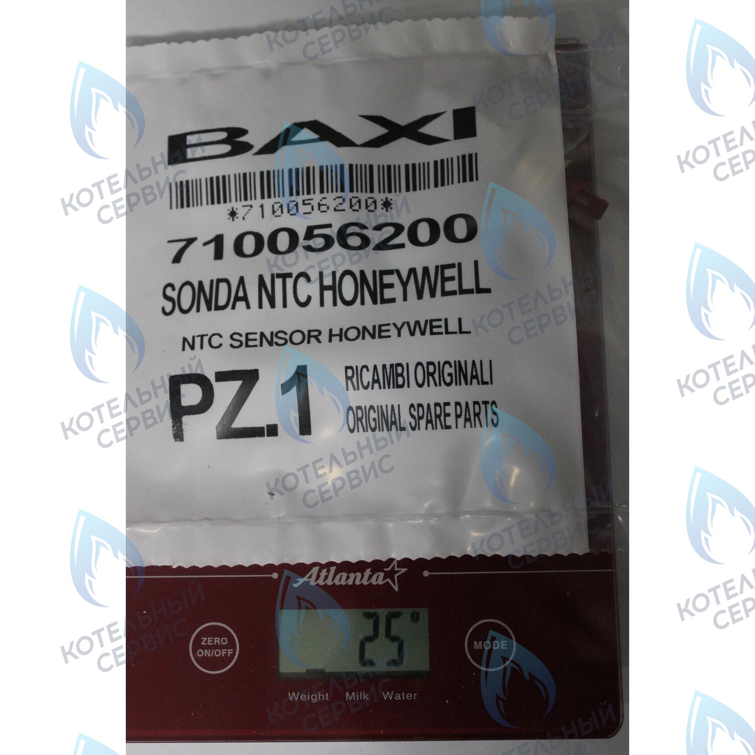 Датчик температуры ГВС NTC (погружной, клипса) BAXI ECO (Compact, 4s, 5 Compact) FOURTECH (артикул 721309400, 710056200)