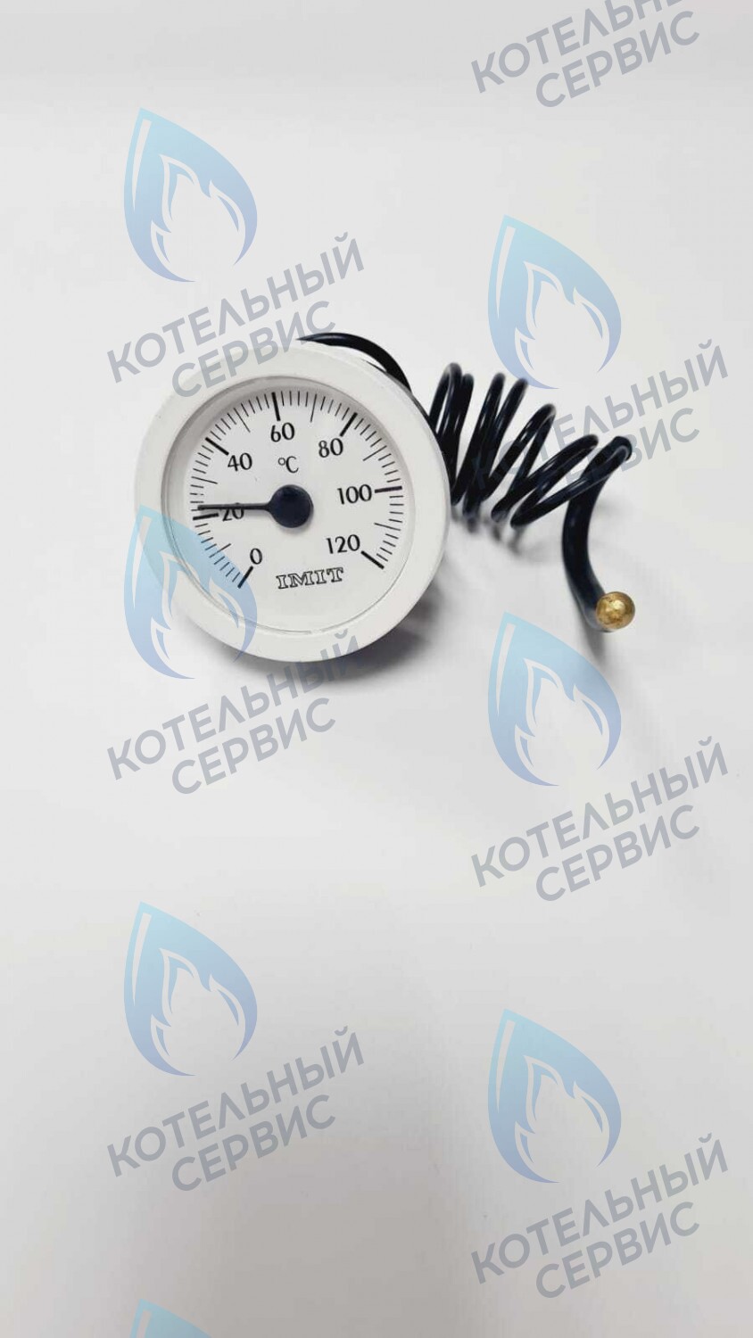 Термометр капиллярный (круглый белое кольцо) Ø51,5мм L=1050мм, 0-120С