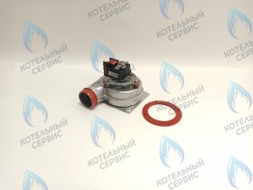 Вентилятор с красными патрубками отбора (47W) 24кВт Alpine Light POLYKRAFT