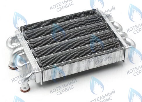 Теплообменник битермический  (37405340, 39837665) FERROLI