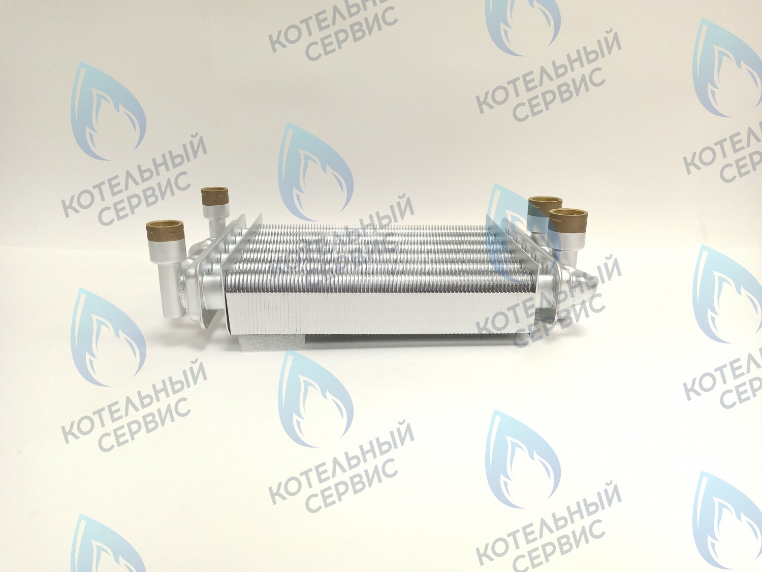 Теплообменник битермический 18кВт 210мм GAZECO 18-T1/-C1 (до 05.2016) (02-4001)