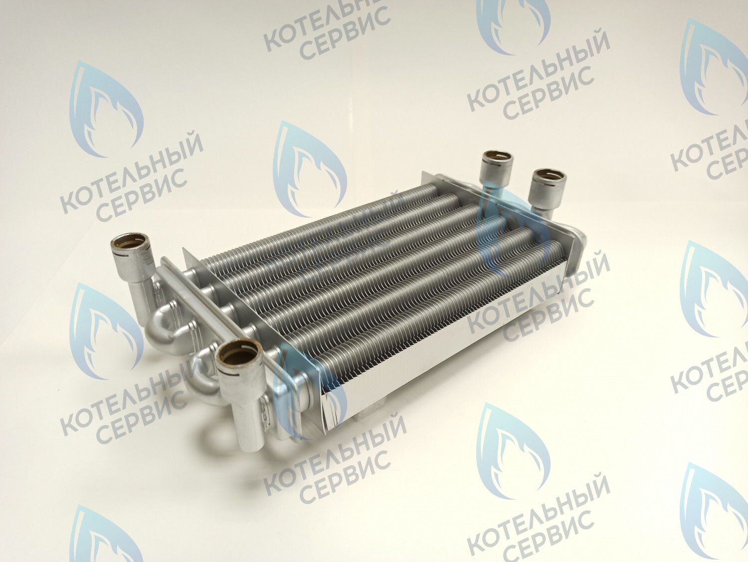 Теплообменник битермический 260мм 24кВт  Gazeco 24-T1/-C1 (до 05.2016) (02-4002), ROC(L44626)