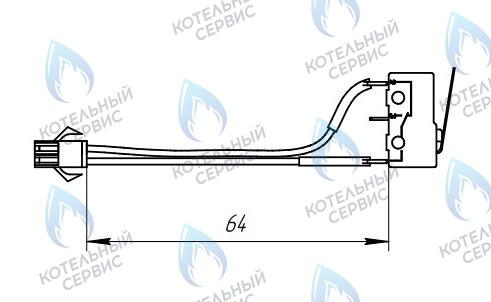 Микровыключатель НЕВА 4510 (2 провода)
