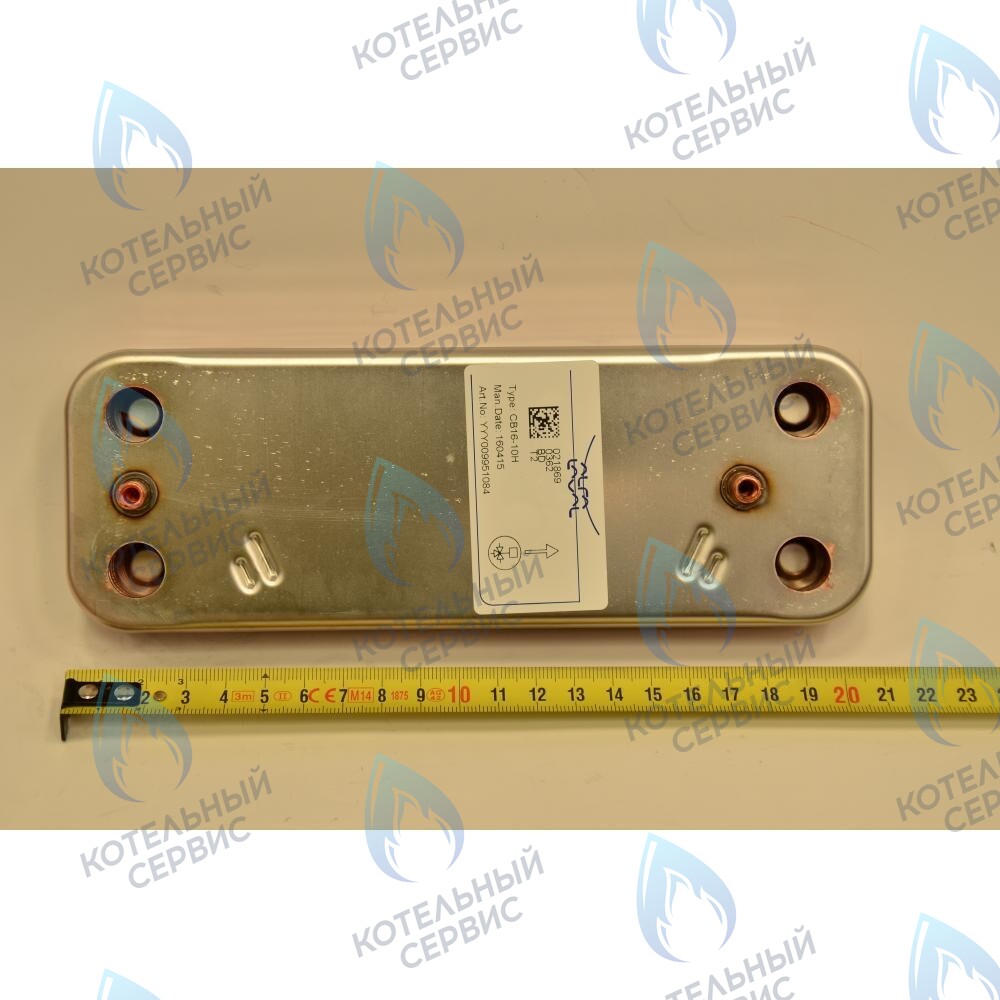 Теплообменник вторичный (10 пластин) 24кВт Eco. Compact 3. Four. Home, 4s, 5 Compact, Fortech BAXI