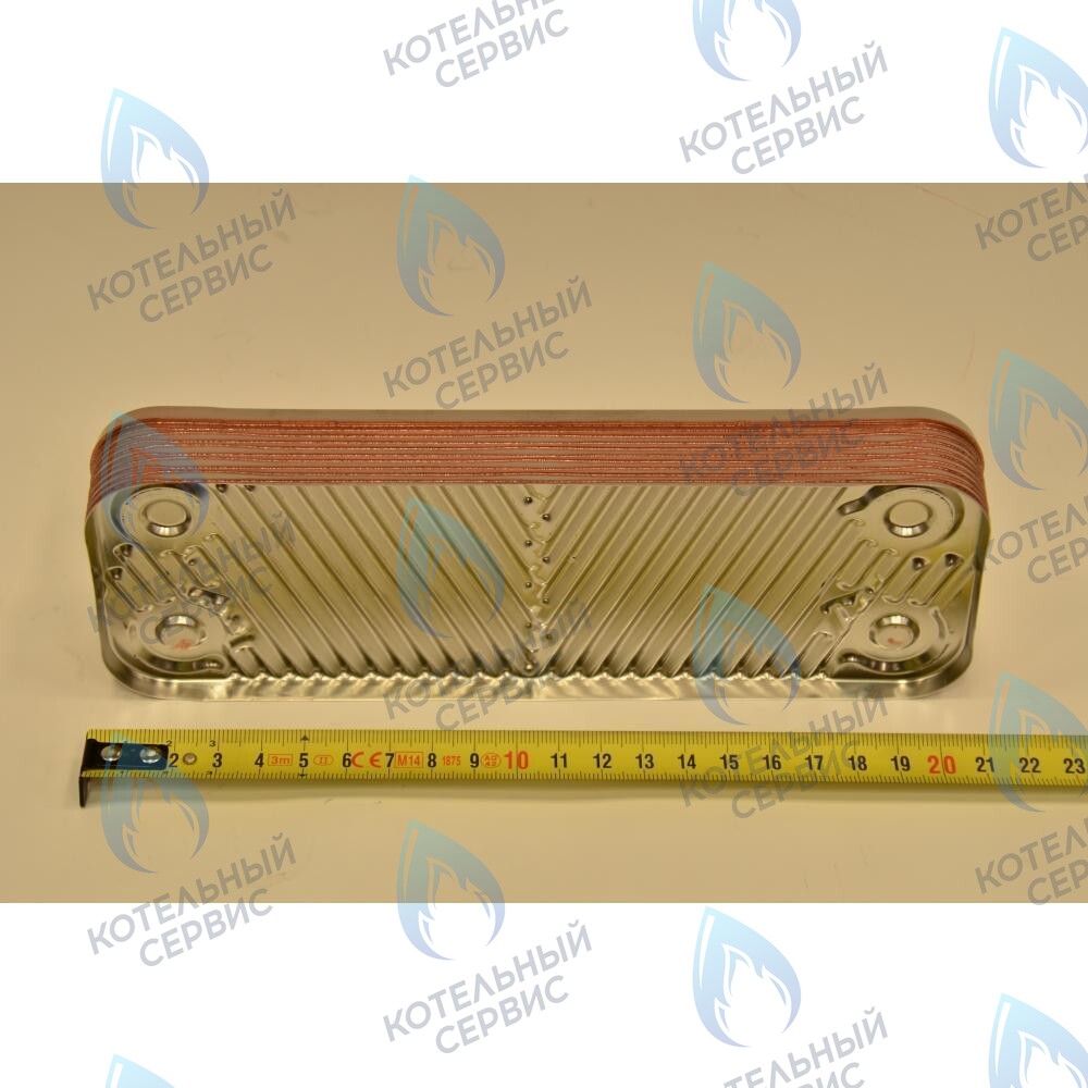 Теплообменник вторичный (10 пластин) 24кВт Eco. Compact 3. Four. Home, 4s, 5 Compact, Fortech BAXI
