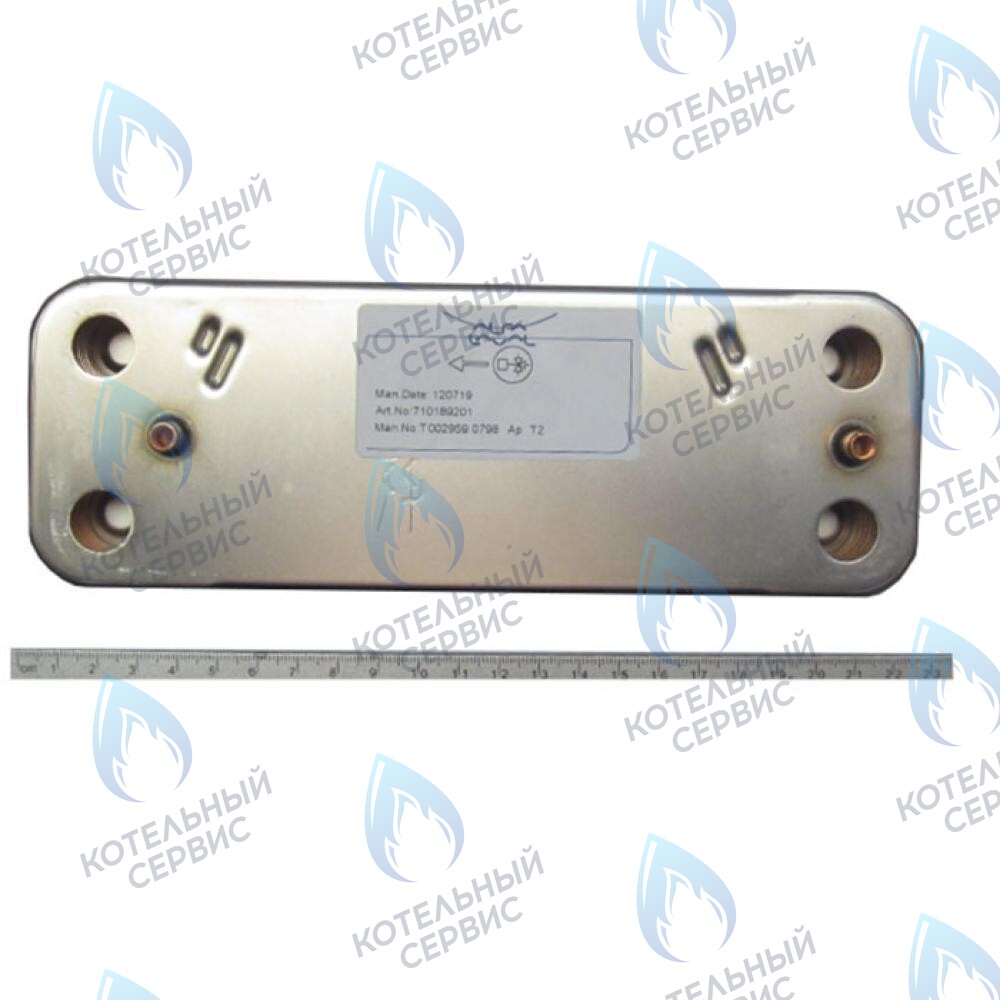 Теплообменник ГВС пластинчатый вторичный на 16 пластин BAXI