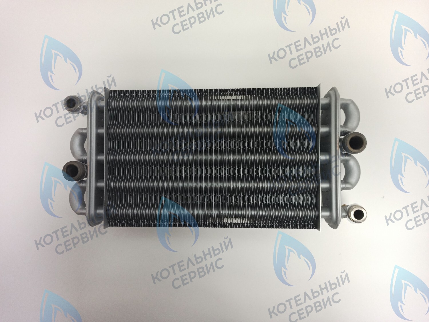 Битермический теплообменник VALMEX FONDITAL, NOVA FLORIDA, ALPHATHERM,  PROTHERM (в комплекте есть заглушка для одного отверстия) 6SCAMBIM03, 0020025297