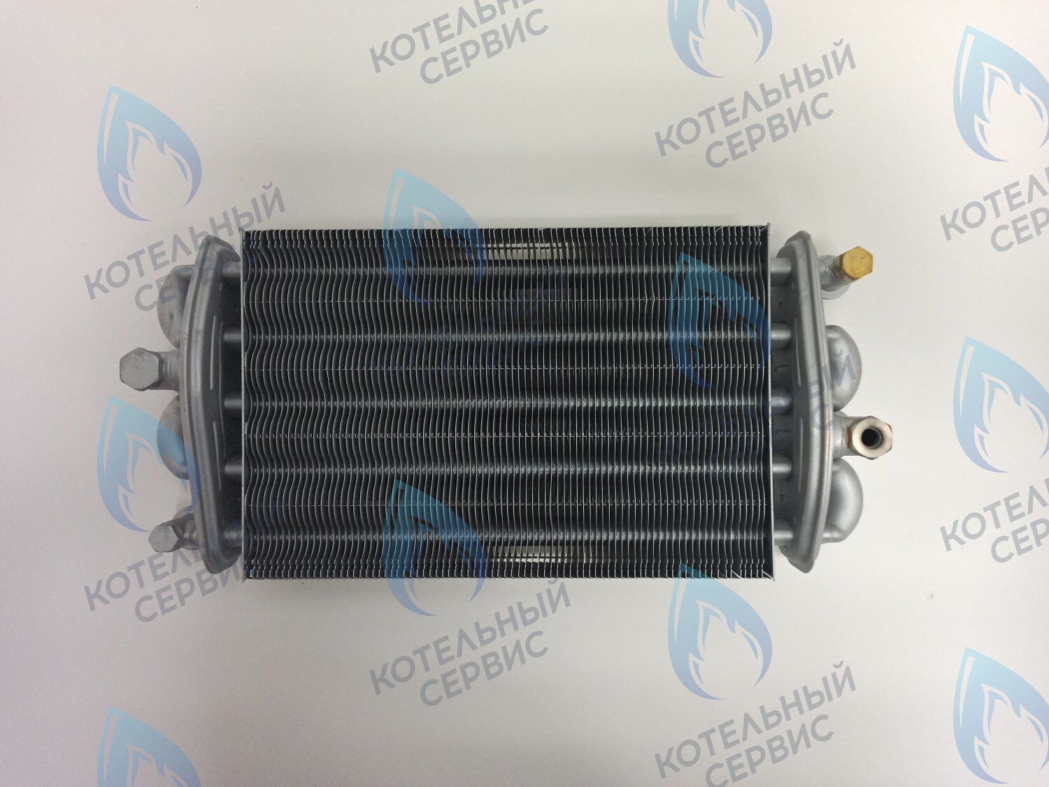 Битермический теплообменник VALMEX FONDITAL, NOVA FLORIDA, ALPHATHERM,  PROTHERM (в комплекте есть заглушка для одного отверстия) 6SCAMBIM03, 0020025297