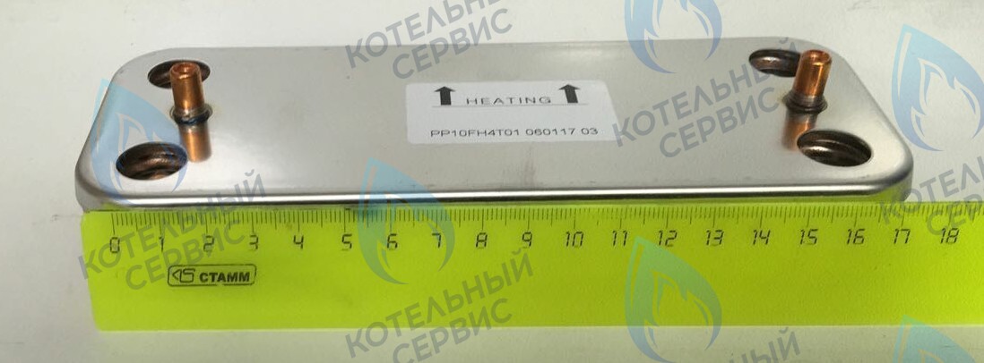 Теплообменник пластинчатый  12 пластин (вторичный) E.C.A.